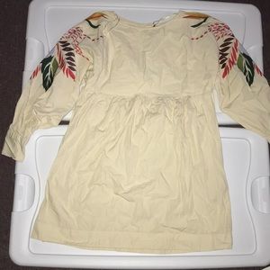 Free People’s Embroidered Sleeve Mini Dress